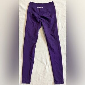 Aurola Seamless Super Stretch Power Purple Leggings for Women